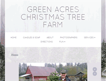 Tablet Screenshot of greenacreschristmastreefarm.com